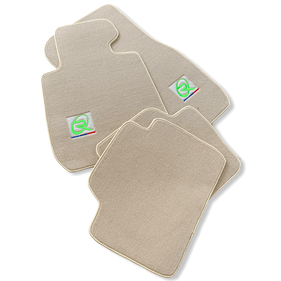 Beige Mats For BMW M8 F91 Convertible Tailored Set Perfect Fit - AutoWin