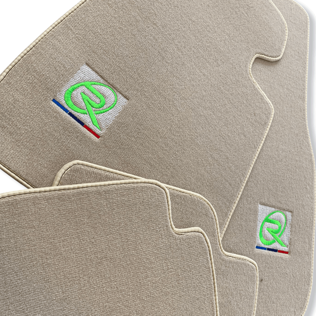 Beige Mats For BMW M8 F91 Convertible Tailored Set Perfect Fit - AutoWin