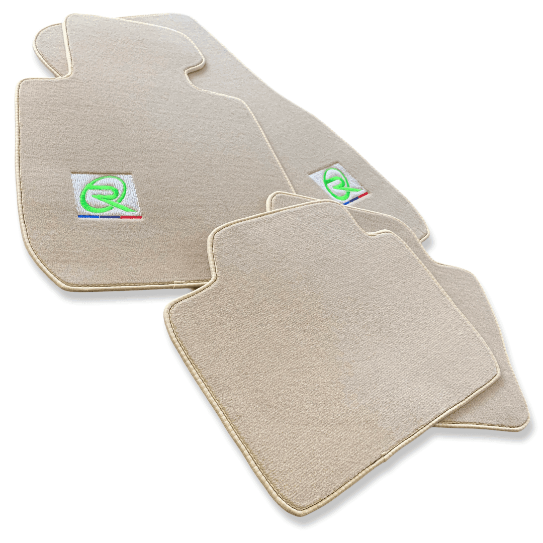 Beige Mats For BMW M8 F91 Convertible Tailored Set Perfect Fit - AutoWin