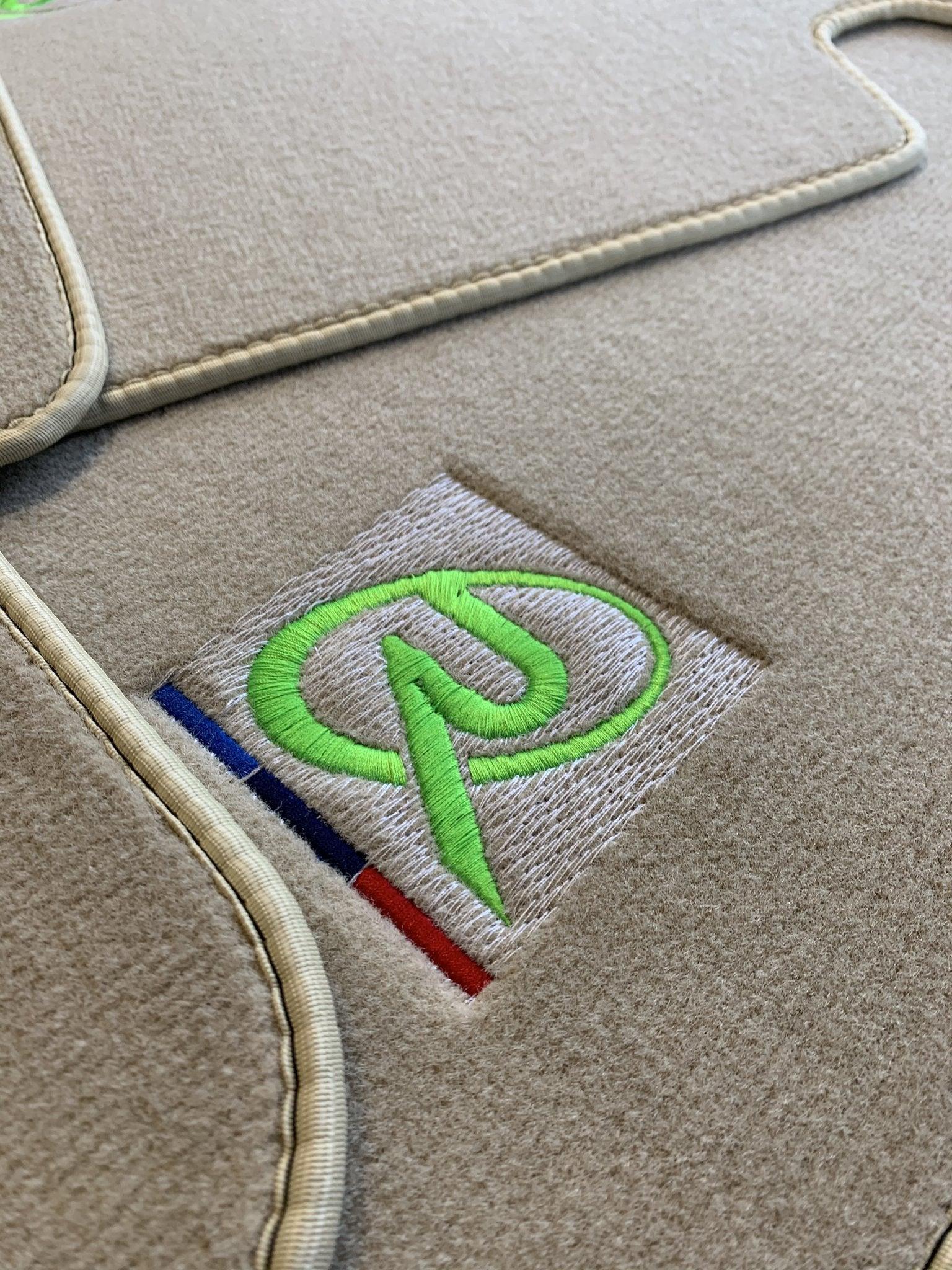 Beige Mats For BMW M8 F91 Convertible Tailored Set Perfect Fit - AutoWin