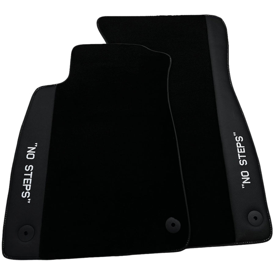 Black Floor Mats for Audi A4 - B7 Convertible (2006-2009) | No Steps - AutoWin