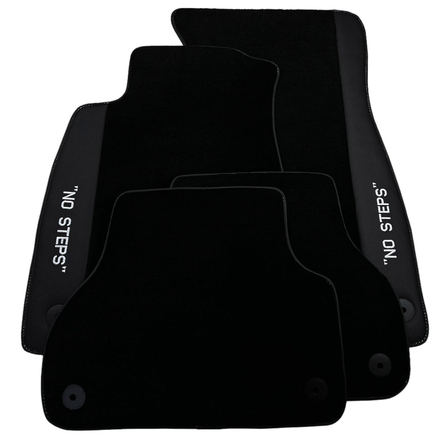 Black Floor Mats for Audi A4 - B8 Avant (2008-2015) | No Steps - AutoWin