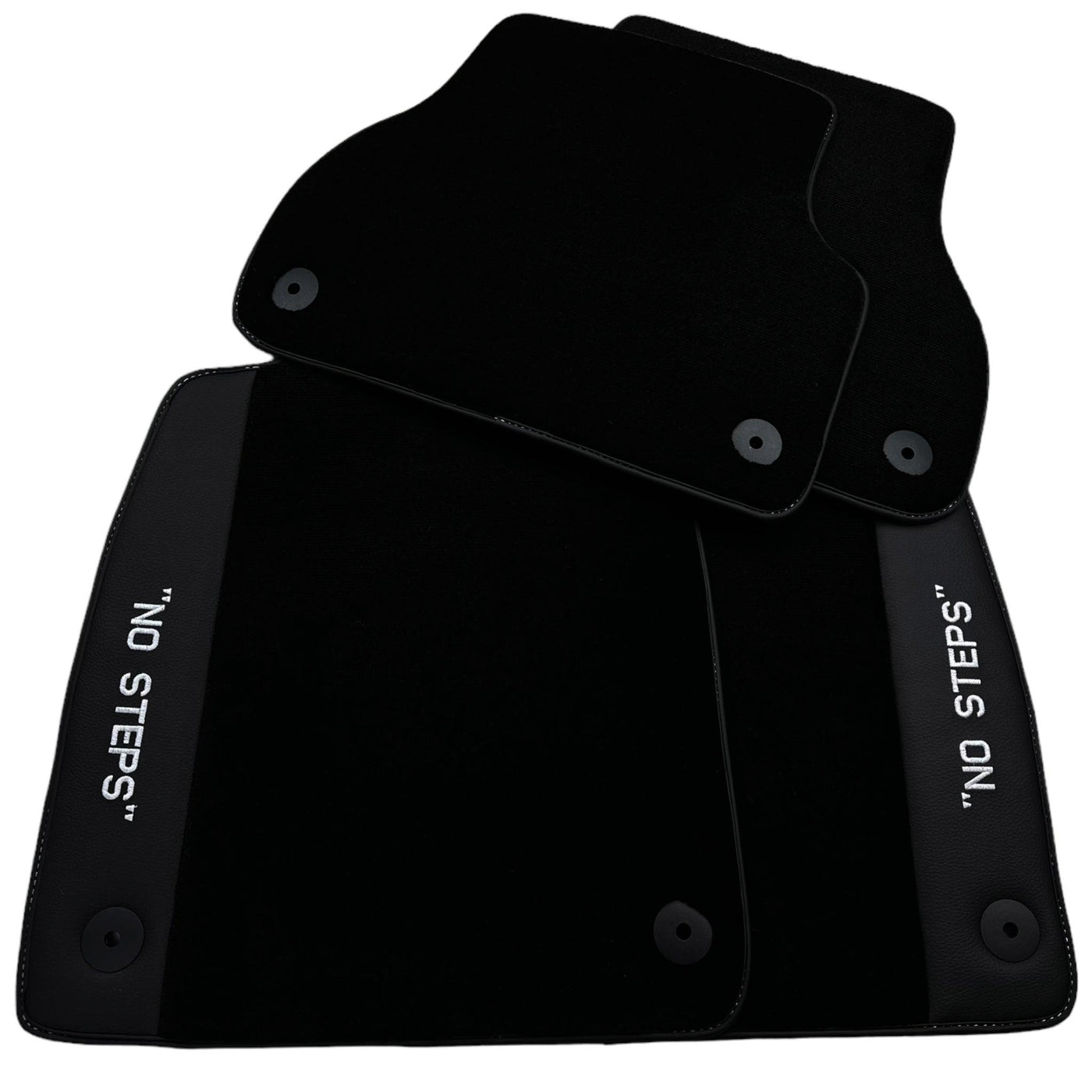Black Floor Mats for Audi A5 - 8F7 Convertible (2009-2017) | No Steps - AutoWin