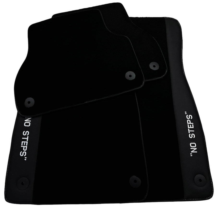 Black Floor Mats for Audi A6 - C6 Avant Facelift (2008-2011) | No Steps - AutoWin