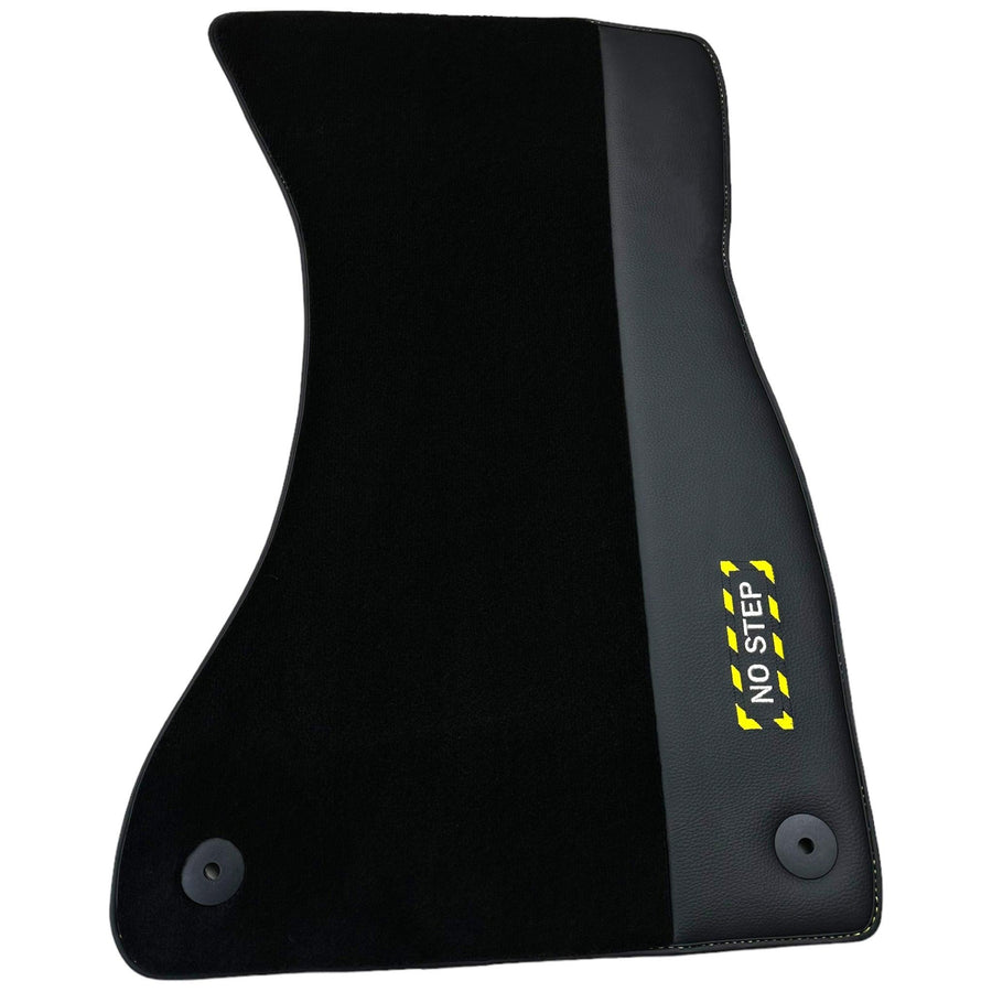 Black Floor Mats for Audi A8 D5 Long (2017-2023) | Fighter Jet Edition - AutoWin