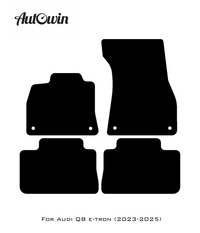 Black Floor Mats for Audi Q8 e-tron (2023-2025) | Fighter Jet Edition - AutoWin