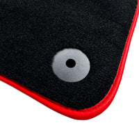 Black Floor Mats for Bentley Flying Spur (2013-2019) with Leather | Red Trim - AutoWin