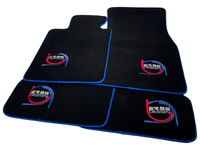Black Floor Mats For BMW 2 Series G42 2-door Coupe ER56 Design Limited Edition Blue Trim - AutoWin