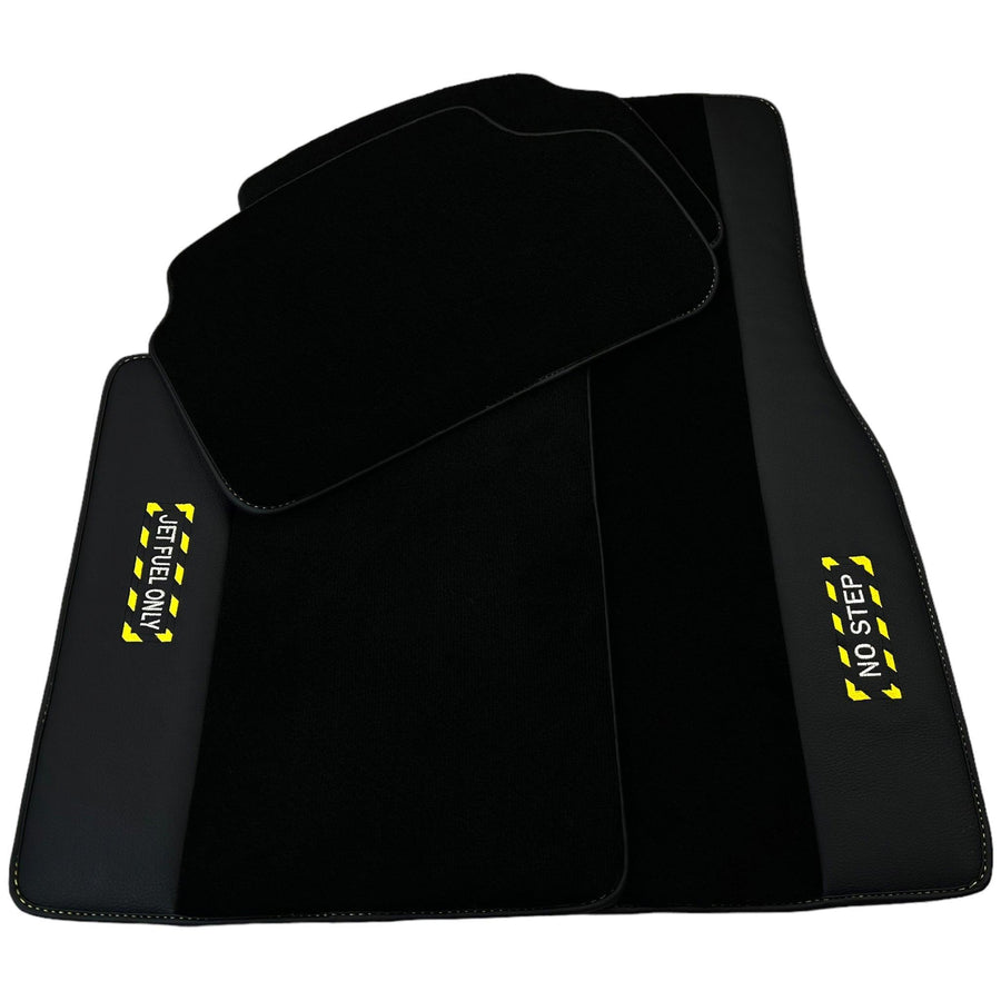 Black Floor Mats For BMW 3 Series E93 | Fighter Jet Edition Brand - AutoWin