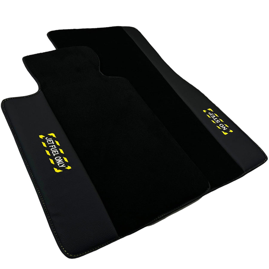 Black Floor Mats For BMW 3 Series E93 | Fighter Jet Edition Brand - AutoWin