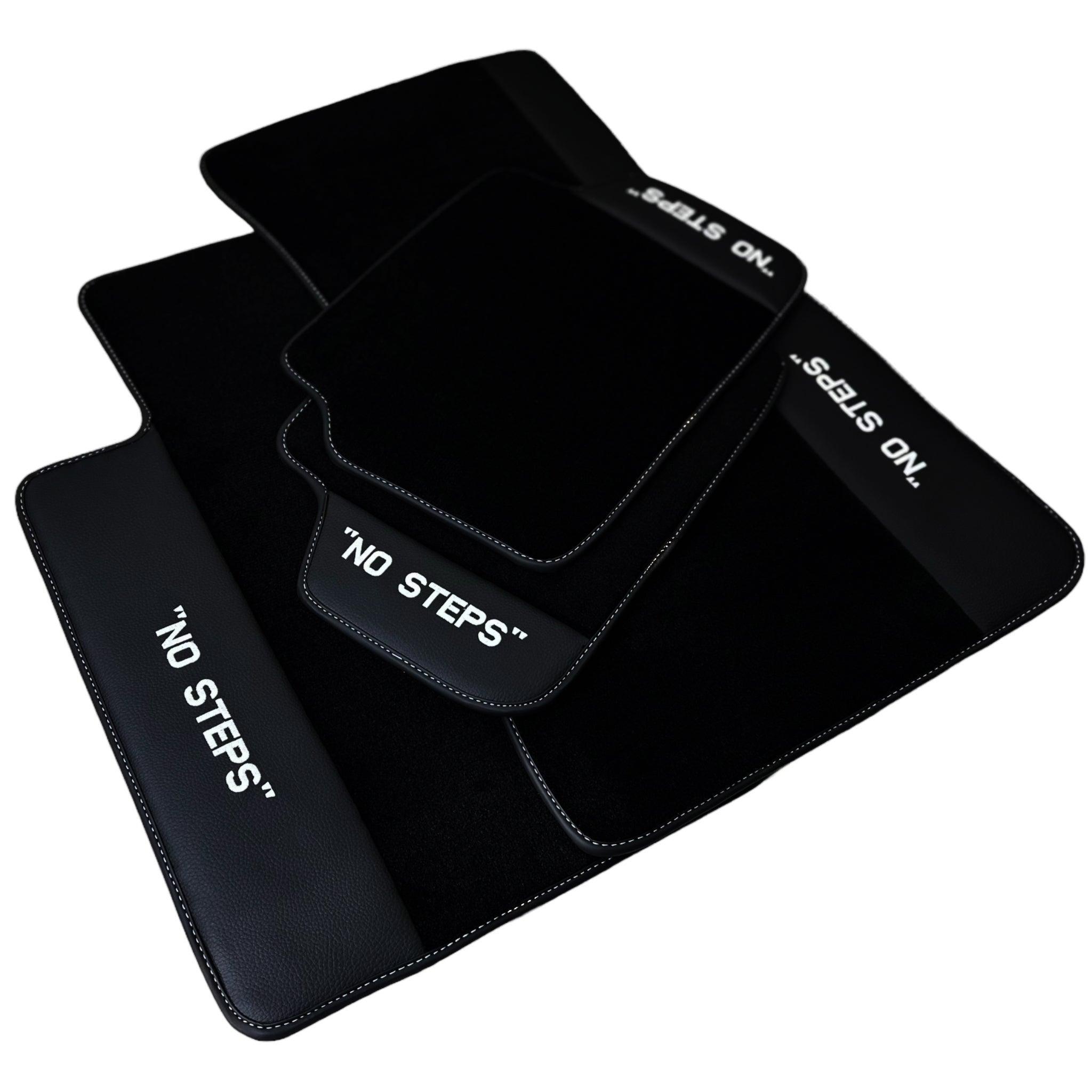 Black Floor Mats For BMW 5 Series E60 No Steps Edition - AutoWin