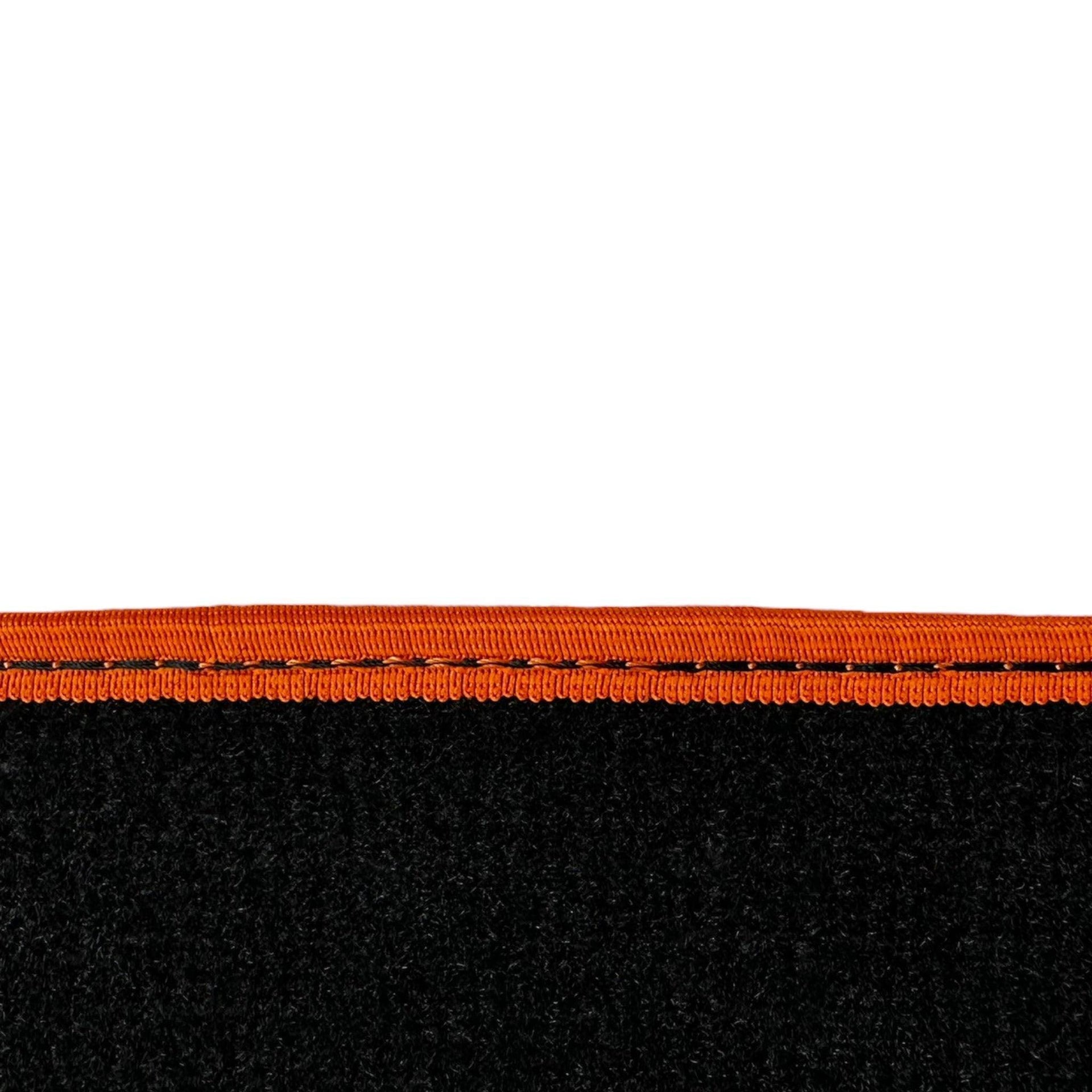Black Floor Mats For BMW 5 Series F07 Gt | Orange Trim - AutoWin