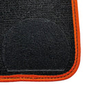 Black Floor Mats For BMW 8 Series Gran Coupe G16 | Orange Trim AutoWin Brand - AutoWin