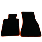 Black Floor Mats For BMW 8 Series Gran Coupe G16 | Orange Trim AutoWin Brand - AutoWin