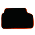 Black Floor Mats For BMW 8 Series Gran Coupe G16 | Orange Trim AutoWin Brand - AutoWin