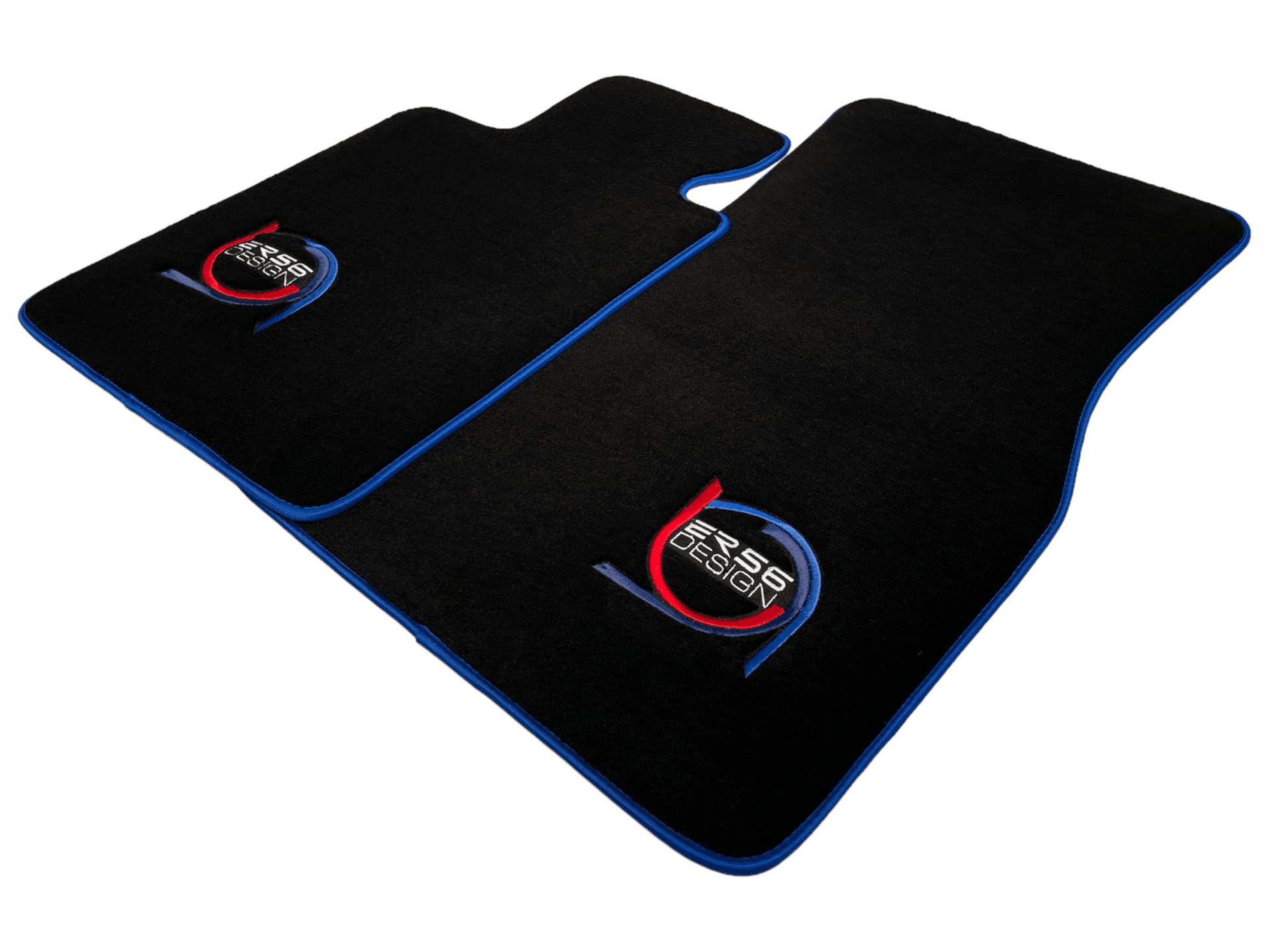 Black Floor Mats For BMW M4 G82 Coupe ER56 Design Limited Edition Blue Trim - AutoWin