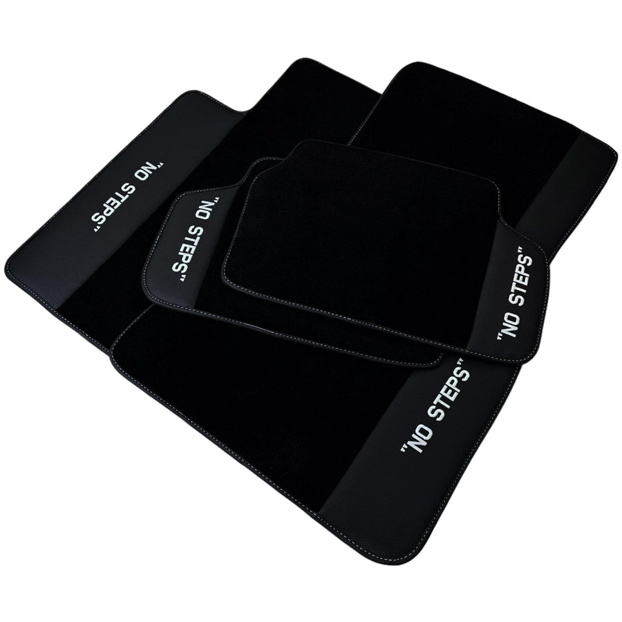 Black Floor Mats For BMW M8 Series Convertible F91 No Steps Edition AutoWin Brand - AutoWin
