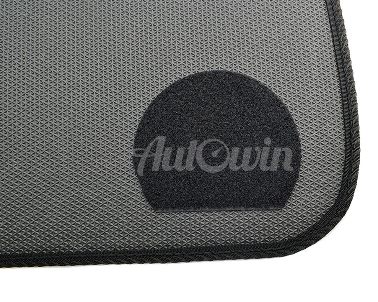 Black Floor Mats For BMW X5 Series F15 With Color Stripes Tailored Set Perfect Fit 2013-2017 - AutoWin