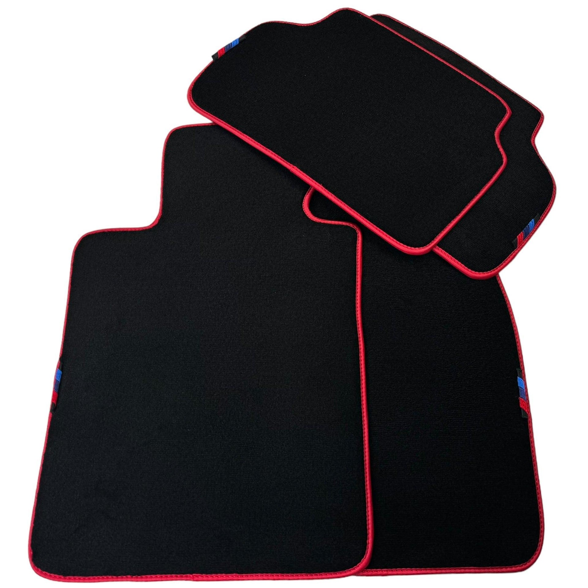 Black Floor Mats For BMW X5 Series G05 | Red Trim - AutoWin