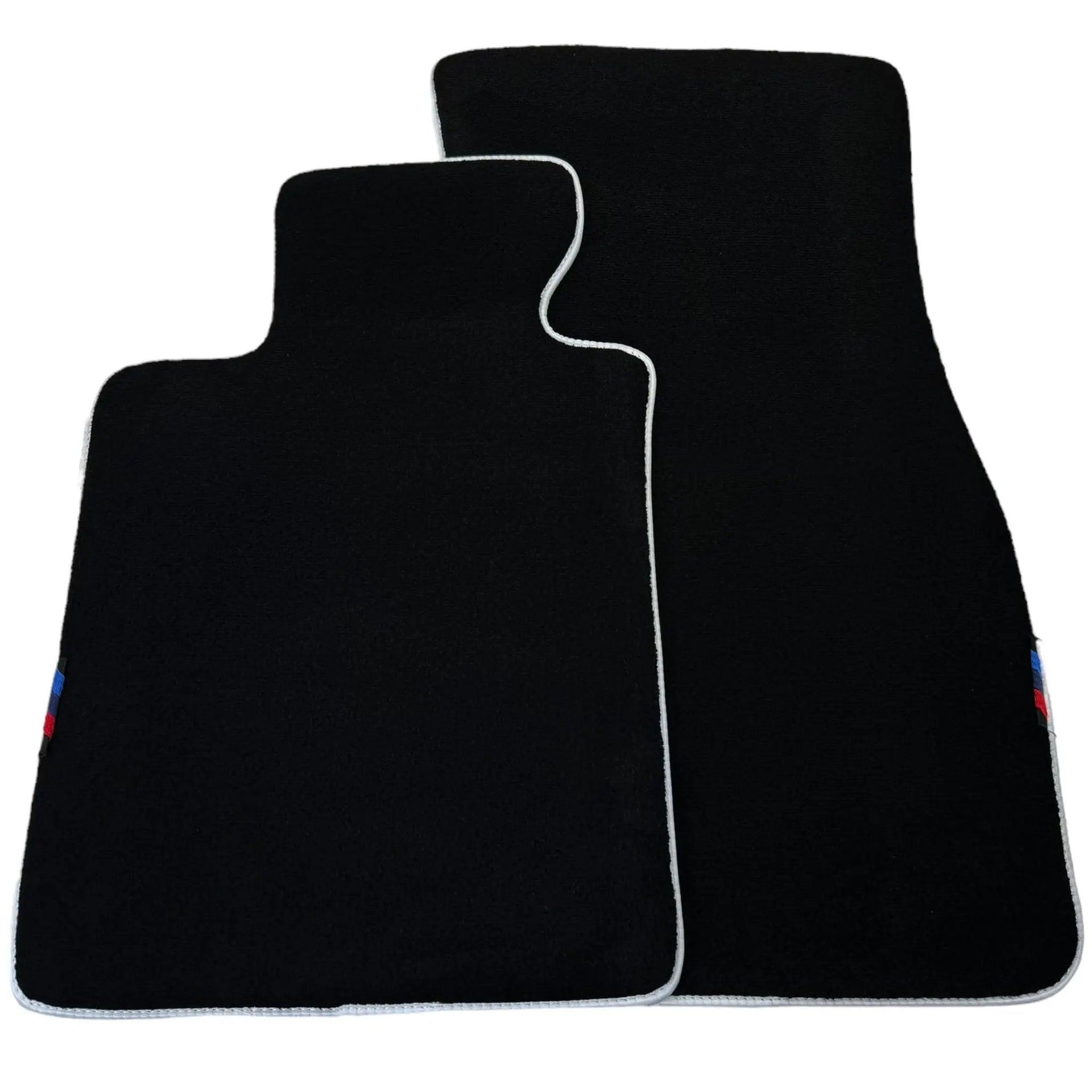 Black Floor Mats For BMW X5 Series G05 | White Trim - AutoWin