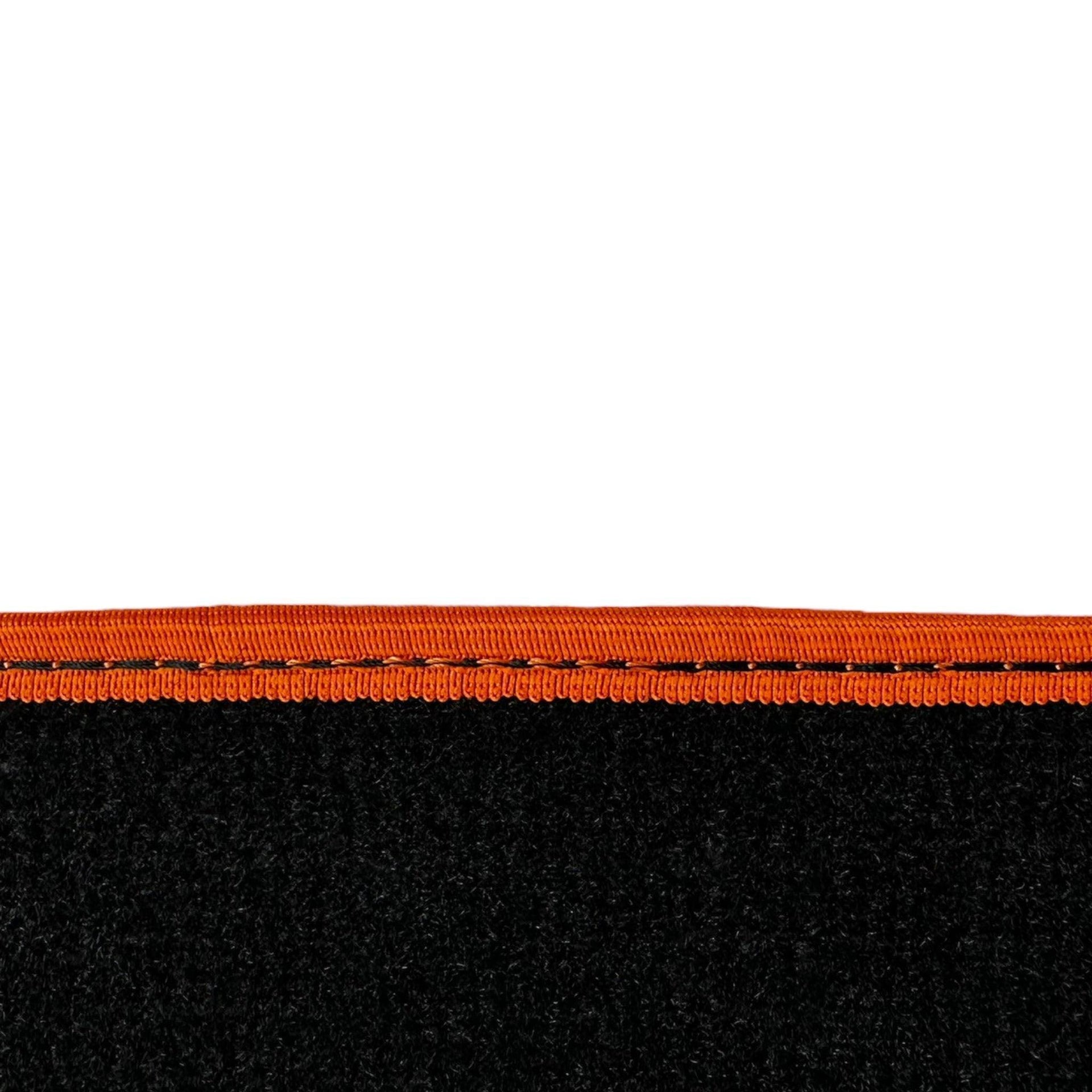 Black Floor Mats for BMW iX (2022-2024) | Orange Trim - AutoWin