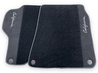 Black Floor Mats For Ferrari California 2008-2014 With Alcantara - AutoWin