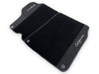 Black Floor Mats For Ferrari California 2008-2014 With Alcantara - AutoWin