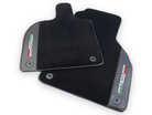 Black Floor Mats for Lamborghini Aventador With Carbon Fiber Leather - AutoWin