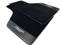 Black Floor Mats for Lamborghini Diablo 1990-2001 With Carbon Fiber Leather - AutoWin