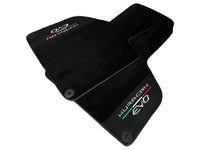 Lamborghini Huracan EVO (2014-2023): Black Leather Floor Mats