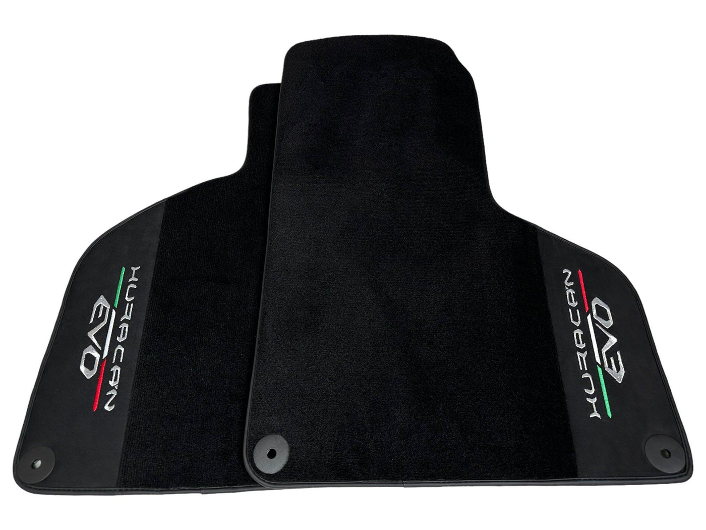 Lamborghini Huracan EVO (2014-2023): Black Leather Floor Mats