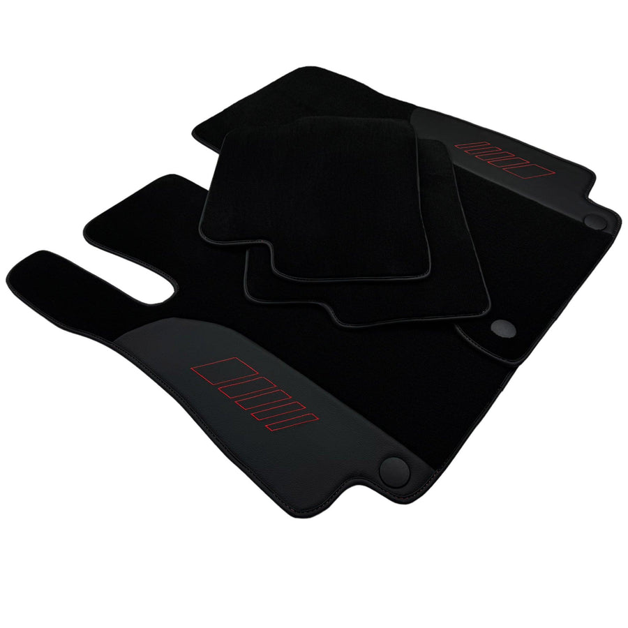 Black Floor Mats For Mercedes Benz A-Class W169 (2004-2012) | AutoWin Edition - AutoWin