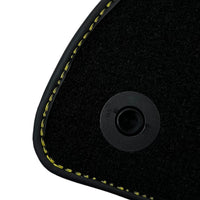 Black Floor Mats For Mercedes Benz A-Class W176 (2012-2018) | Fighter Jet Edition - AutoWin