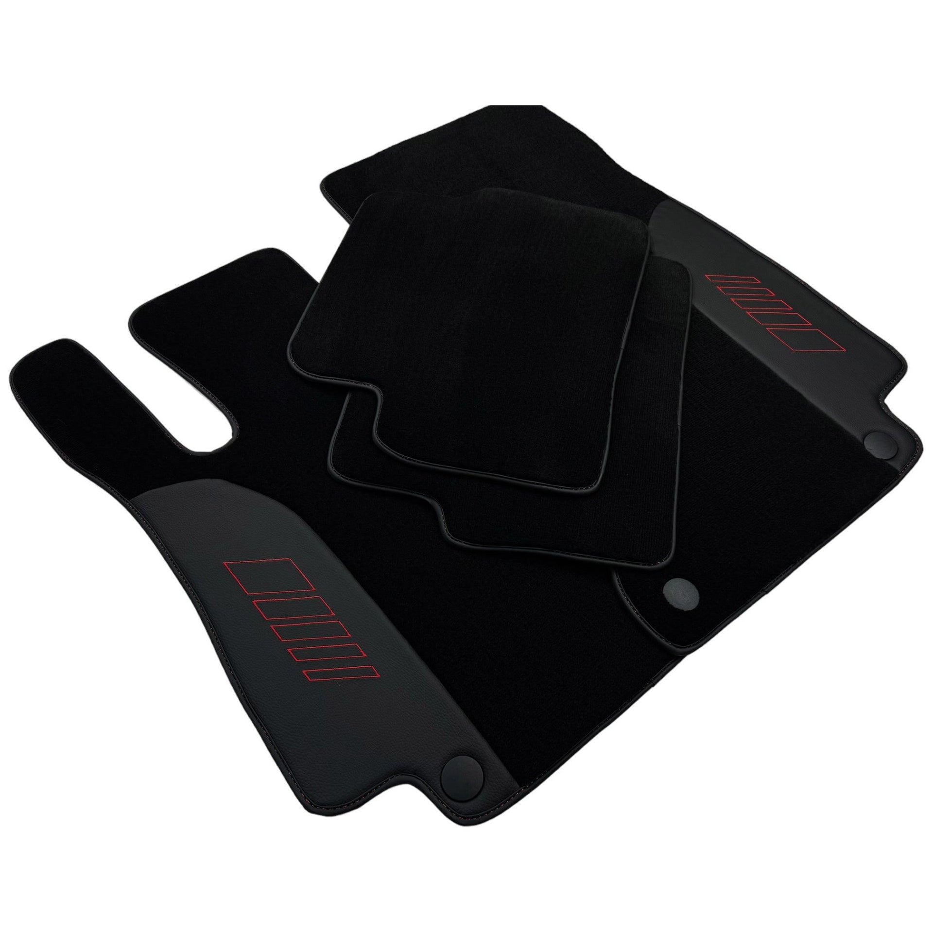 Black Floor Mats For Mercedes Benz A-Class W177 Hatchback (2018-2023) | AutoWin Edition - AutoWin