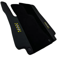 Black Floor Mats For Mercedes Benz C-Class S205 Wagon Facelift (2018-2023) Hybrid | Fighter Jet Edition - AutoWin