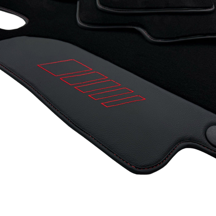 Black Floor Mats For Mercedes Benz C-Class W203 Sedan (2000-2007) | AutoWin Edition - AutoWin