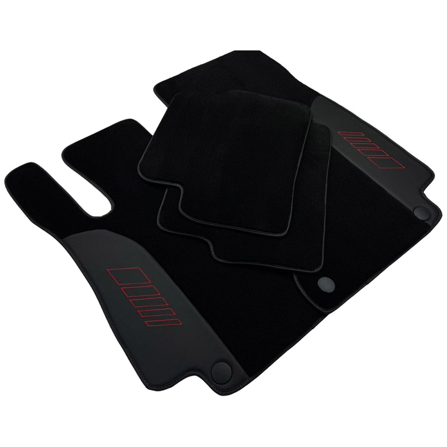 Black Floor Mats For Mercedes Benz C-Class W203 Sedan (2000-2007) | AutoWin Edition - AutoWin