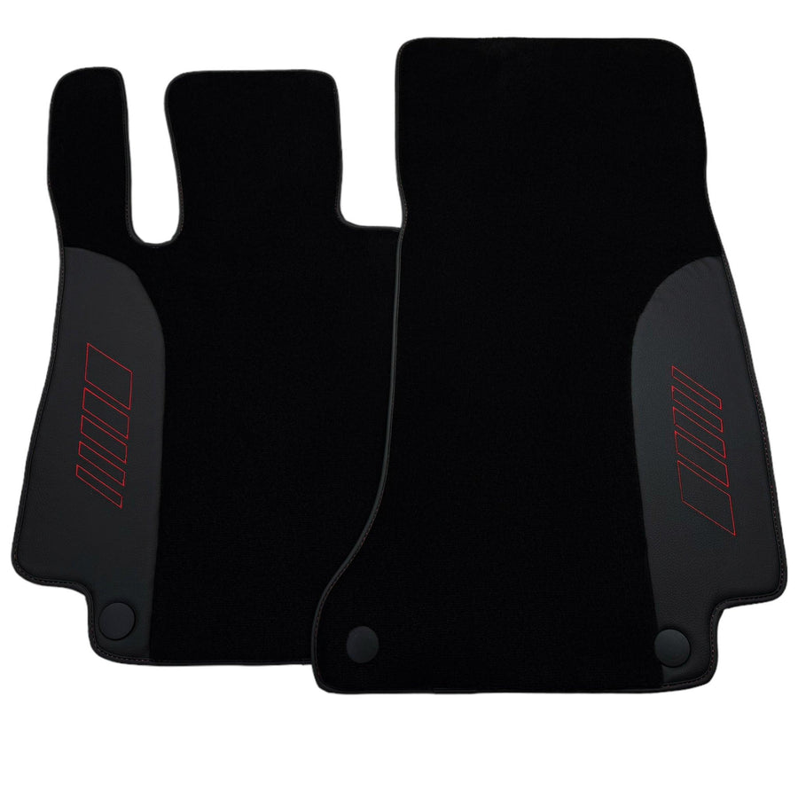 Black Floor Mats For Mercedes Benz E-Class C207 Coupe Facelift (2013-2017) | AutoWin Edition - AutoWin