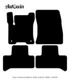 Black Floor Mats For Mercedes Benz EQA-Class H243 (2021-2023) | Fighter Jet Edition - AutoWin