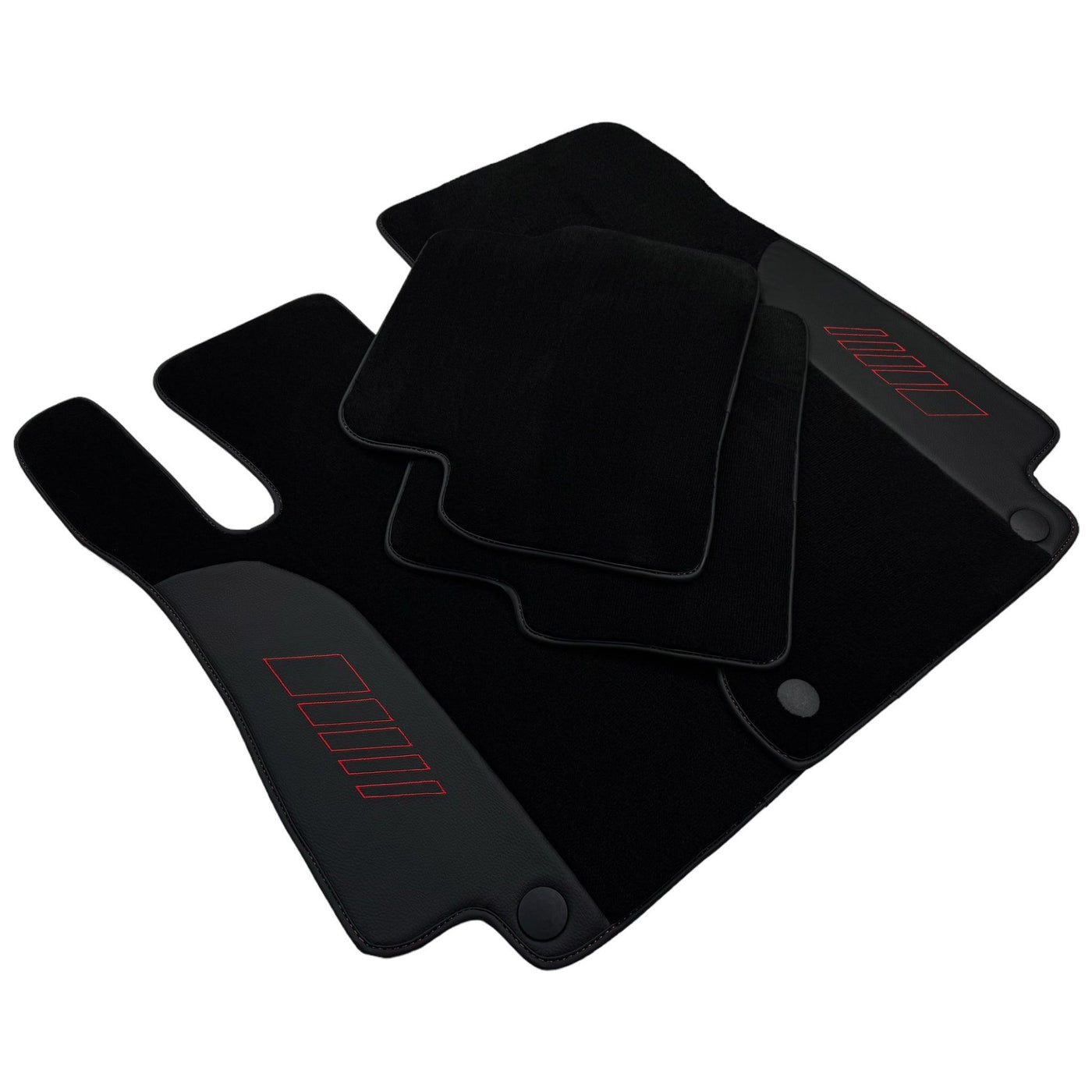 Black Floor Mats For Mercedes Benz EQC-Class N293 (2019-2023) | AutoWin Edition - AutoWin