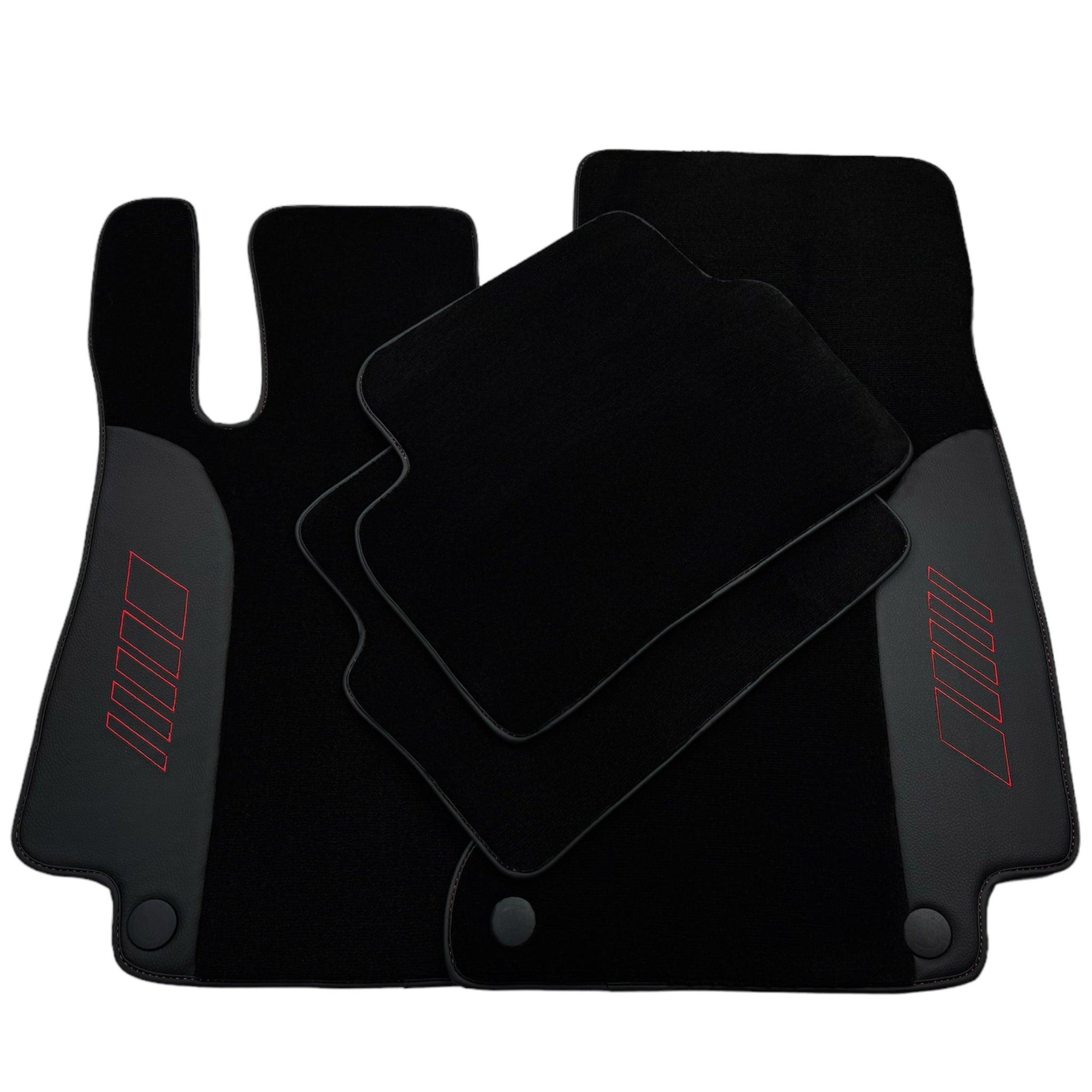 Black Floor Mats For Mercedes Benz GLC-Class C253 Coupe (2020-2023) Hybrid | AutoWin Edition - AutoWin