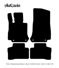 Black Floor Mats For Mercedes Benz GLC-Class X253 SUV (2015-2019) | AutoWin Edition - AutoWin