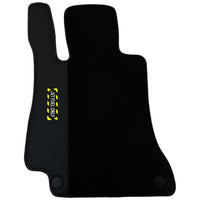 Black Floor Mats For Mercedes Benz S-Class W126 (1979-1991) | Fighter Jet Edition - AutoWin