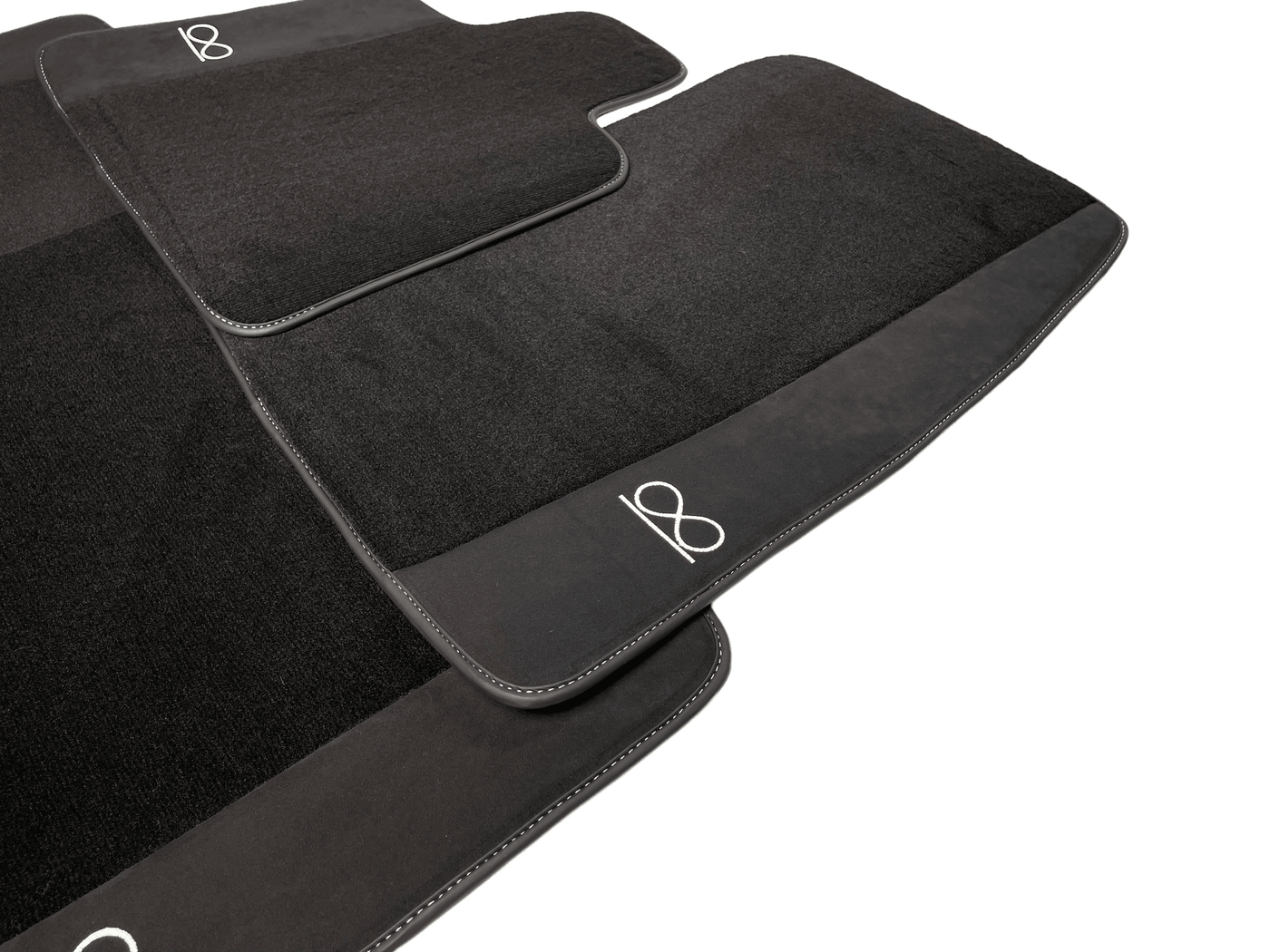 Black Floor Mats for Rolls Royce Shadow 1965-1977 Fluorescent - AutoWin