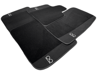Black Floor Mats for Rolls Royce Shadow 1965-1977 Fluorescent - AutoWin