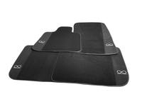 Black Floor Mats for Rolls Royce Shadow 1965-1977 Fluorescent - AutoWin