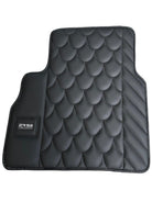Black Leather Floor Mats For Mercedes-Benz G Class 2019-2022 W463 ER56 Design - AutoWin