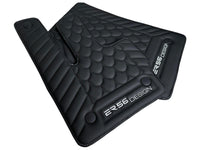 Black Leather Floor Mats For Mercedes-Benz G Class 2019-2022 W463 ER56 Design - AutoWin