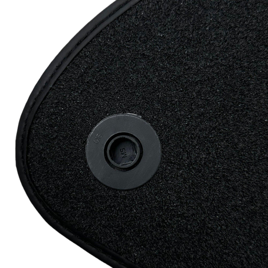 Black Luxury Floor Mats For Mercedes Benz V-Class 447 Front (2014-2019) | ER56 Design - AutoWin