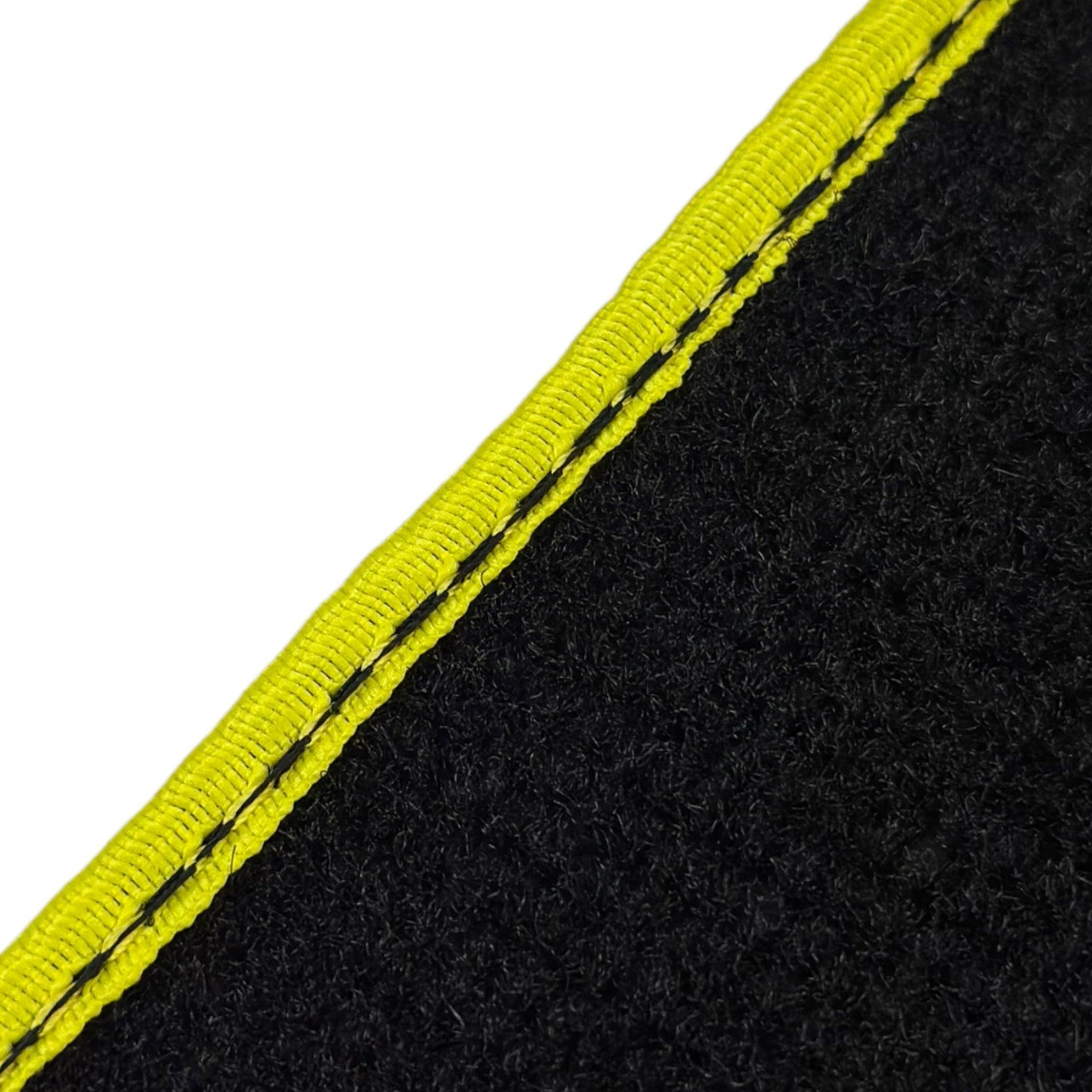 Black Mats For BMW 4 Series G23 Convertible | Yellow Trim - AutoWin